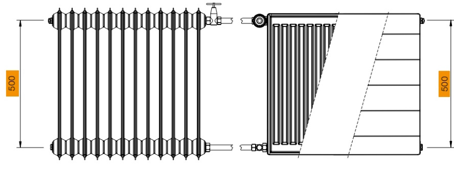 Radiátor Korado 22R 550x1200