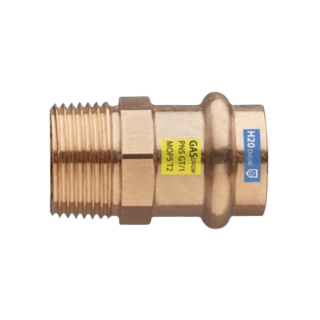 Medený prechod vonkajší 15mmx1/2" lisovací MF