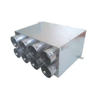 Rozdeľovací box dvojradový 8x75mm/160mm vodorovný