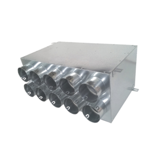 Rozdeľovací box dvojradový 10x75mm/160mm vodorovný