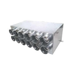 Rozdeľovací box dvojradový 12x75mm/160mm vodorovný