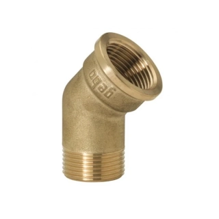 Mosadzné koleno 1" 45° MF