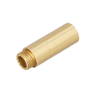 Mosadzné predĺženie 1"x 10mm masívne hladké