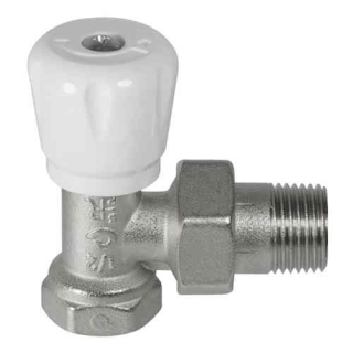 Ručný radiátorový ventil rohový art 122 DN 1/2"